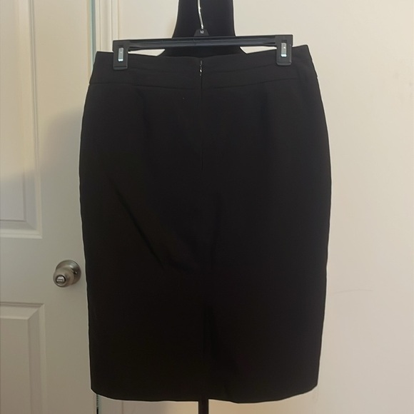 GEORGE Black Seamed Pencil Skirt Size 4 - Picture 2 of 4
